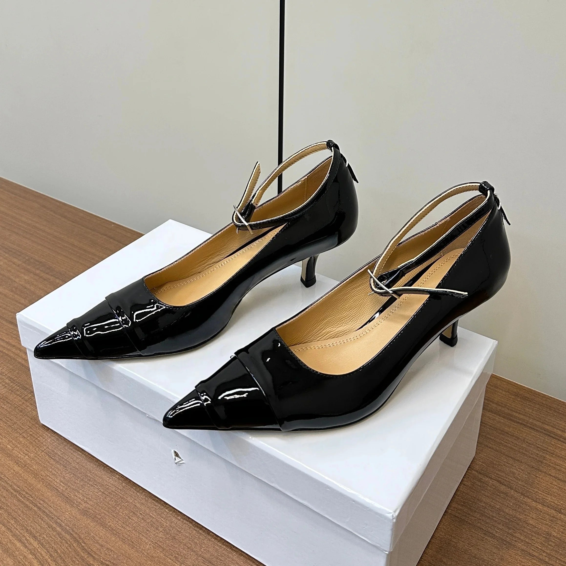 Ankle-Strap Mary Jane Flats